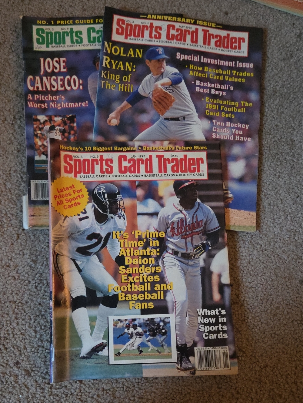 Sports card trader Jan 92, May 92, Jan 23